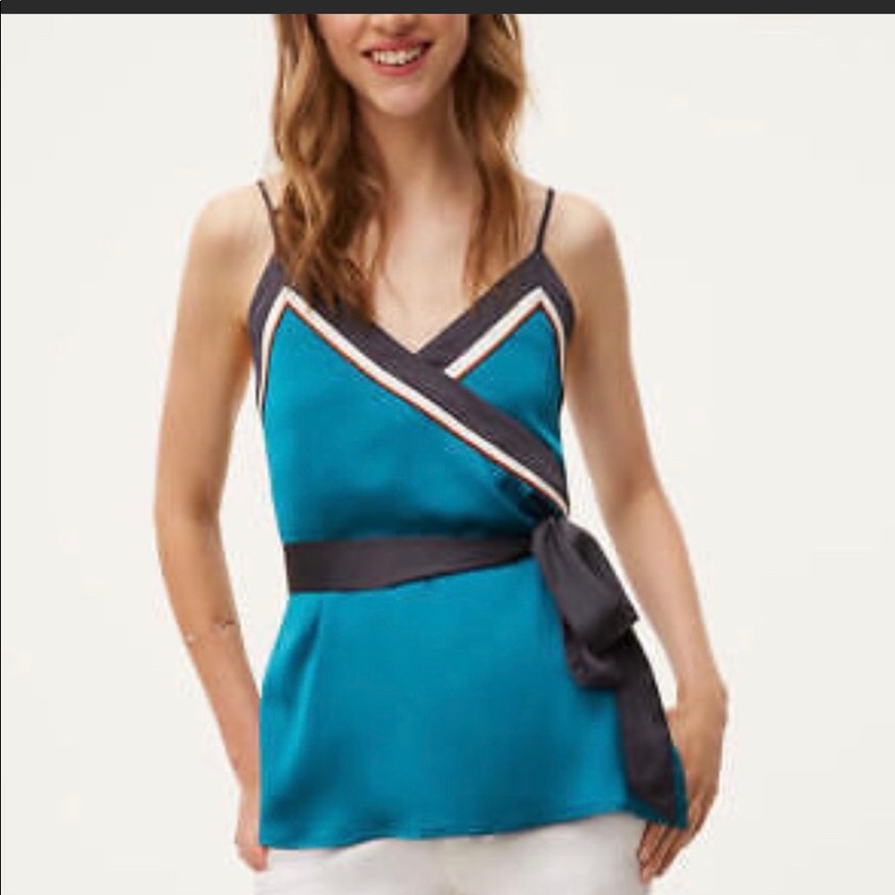LOFT teal cami size S
